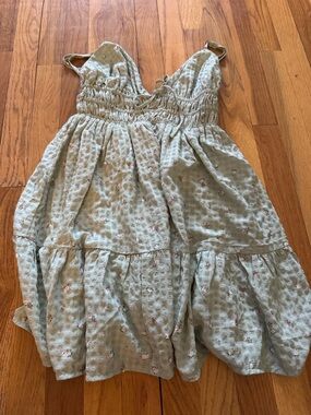 Aeropostale Light Sage Green Floral Sundress